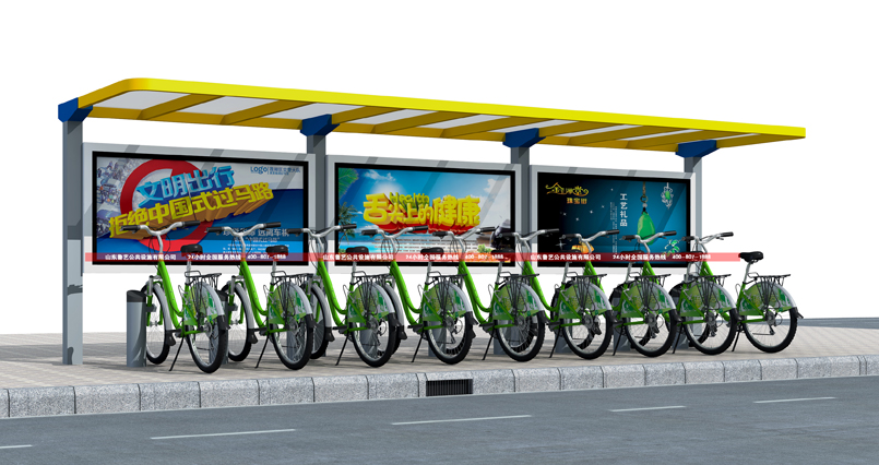 新穎公共電動車充電棚