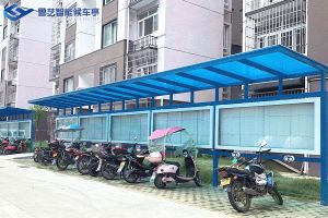 電動車廣告充電棚