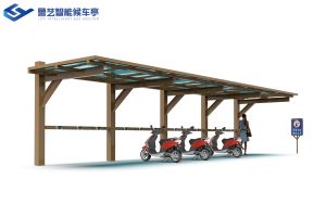 小區(qū)電動車停車充電棚