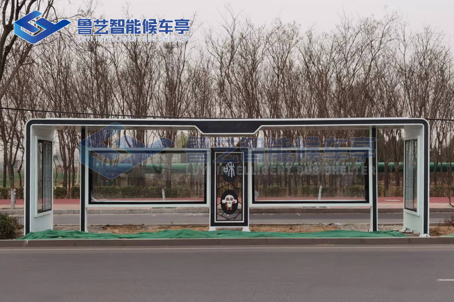 河南候車亭客戶項(xiàng)目完工現(xiàn)場反饋實(shí)景圖